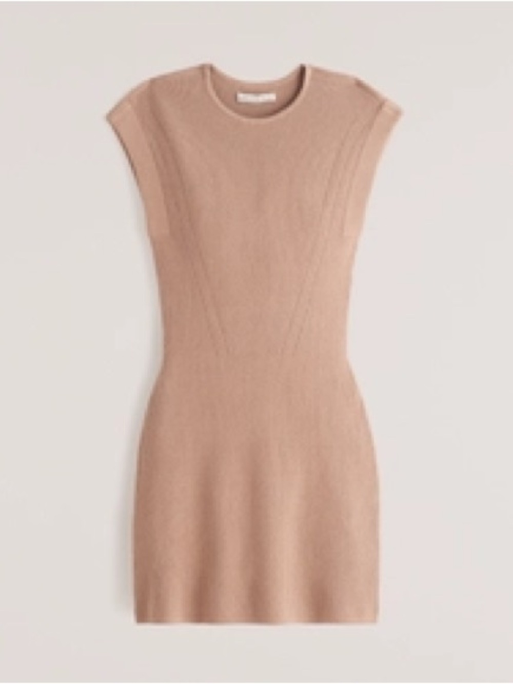 Abercrombie and Fitch mini sweater dress light brown size small